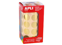 Stickers - Apli Kids - cirkel - 2 cm - goud - set van 1770 assorti