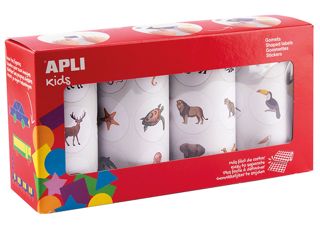 Stickers - Apli Kids - dieren - set van 1400 assorti