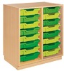 KAST ART - 2-KOLOMS - MET 16 GLIJDERS