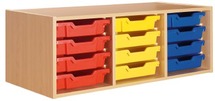 KAST ART - 3-KOLOMS - OPZETKAST - 12 GLIJDERS