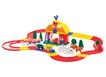 Speelgoed - voertuigen - Viking Toys City Farm - boerderij - met accessoires - set van 59 assorti