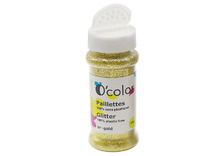Glitter - biologisch afbreekbaar - goud - 100 gr