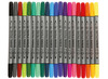 Stiften - textielstiften - dubbele punt - set van 20 assorti