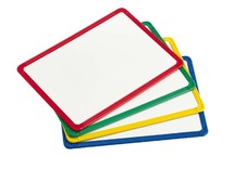 Bord - magneetbord - whiteboard - 24 x 33 cm - set van 4 assorti